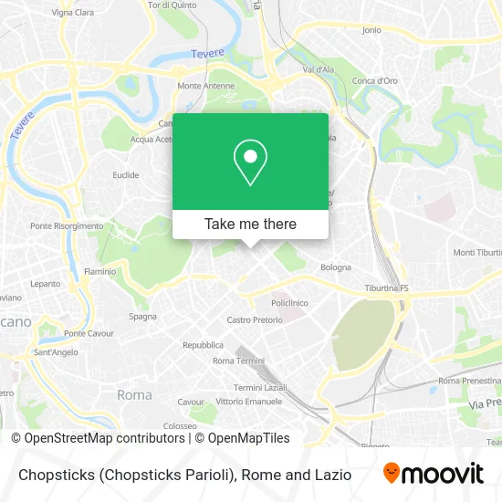 Chopsticks (Chopsticks Parioli) map