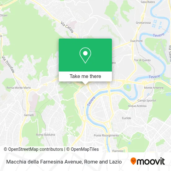 Macchia della Farnesina Avenue map