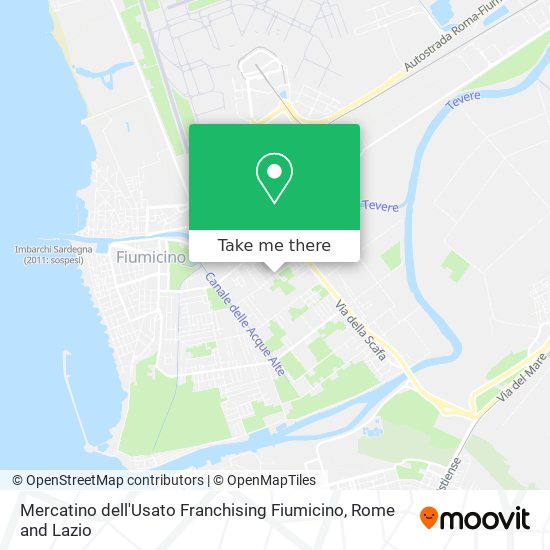 Mercatino dell'Usato Franchising Fiumicino map