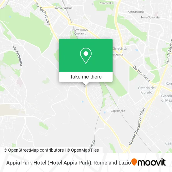Appia Park Hotel map