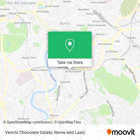 Venchi Chocolate Gelato map