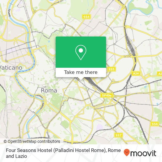 Four Seasons Hostel (Palladini Hostel Rome) map