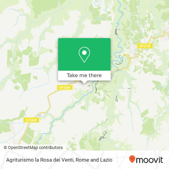 Agriturismo la Rosa dei Venti map