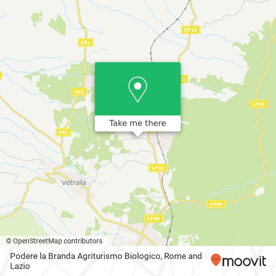 Podere la Branda Agriturismo Biologico map