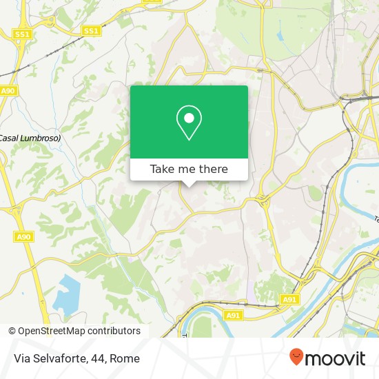 Via Selvaforte, 44 map