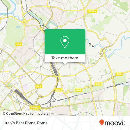 Italy's Best Rome map