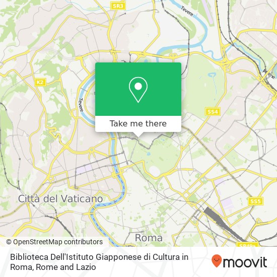 Biblioteca Dell'Istituto Giapponese di Cultura in Roma map