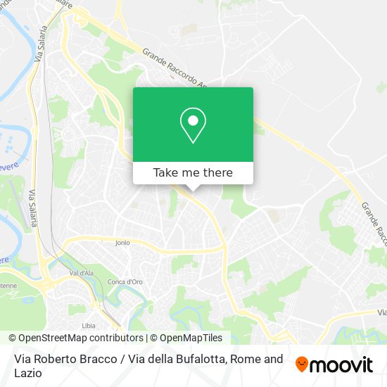 Via Roberto Bracco / Via della Bufalotta map