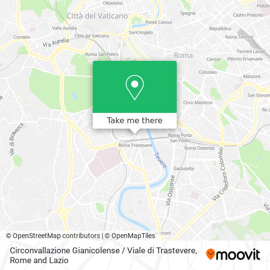 Circonvallazione Gianicolense / Viale di Trastevere map