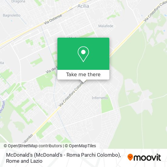 McDonald's (McDonald's - Roma Parchi Colombo) map