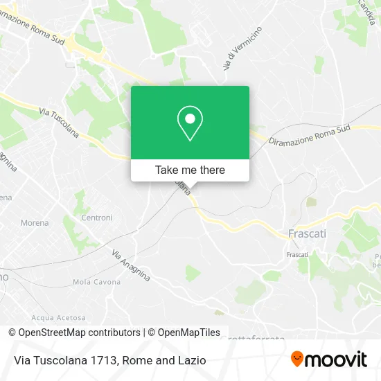 Via Tuscolana 1713 map