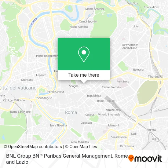 BNL Group BNP Paribas General Management map