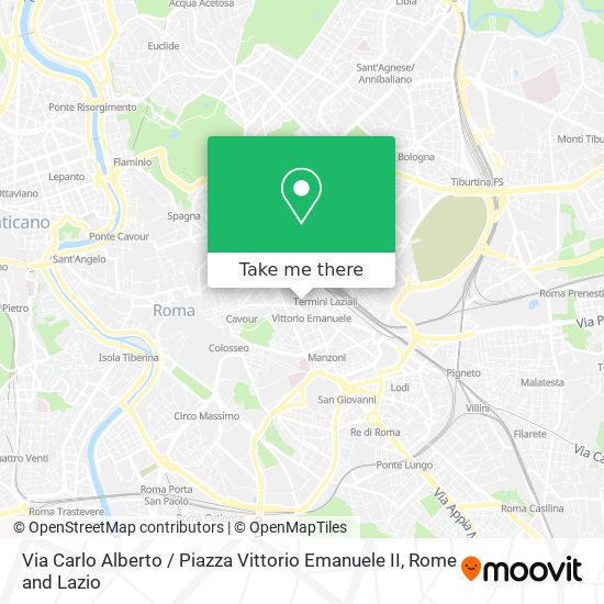 Via Carlo Alberto / Piazza Vittorio Emanuele II map