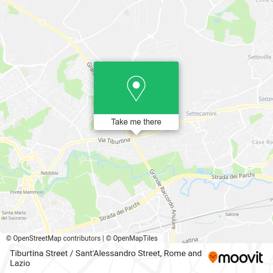 Tiburtina Street / Sant'Alessandro Street map