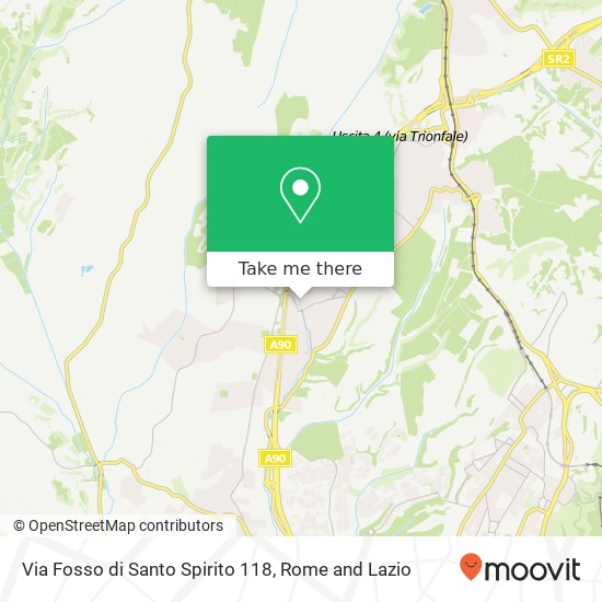 Via Fosso di Santo Spirito 118 map