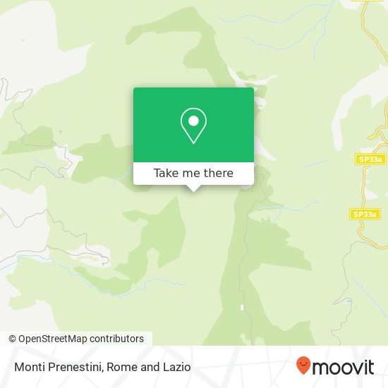 Monti Prenestini map