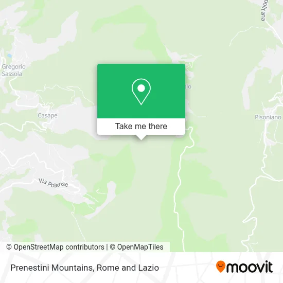 Prenestini Mountains map