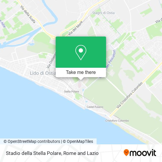 Stadio della Stella Polare map