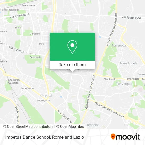 Impetus Dance School map