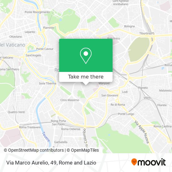 Via Marco Aurelio, 49 map