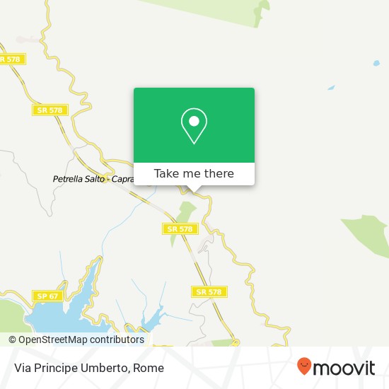 Via Principe Umberto map