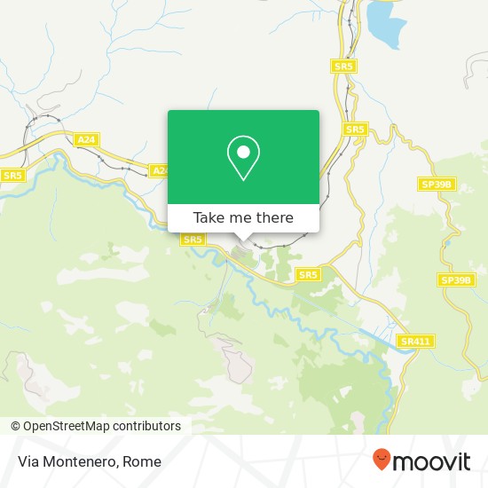 Via Montenero map