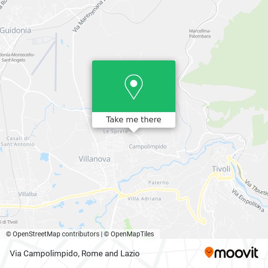 Via Campolimpido map