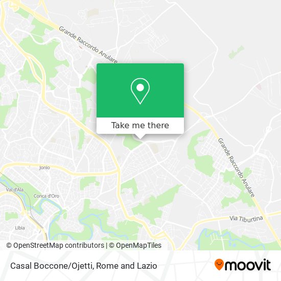 Casal Boccone/Ojetti map