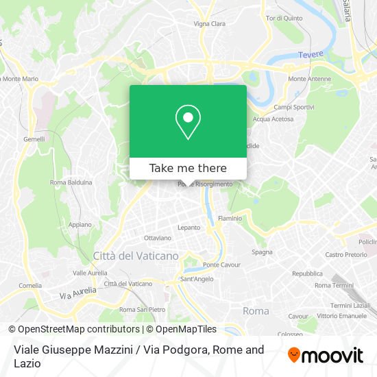 Viale Giuseppe Mazzini / Via Podgora map