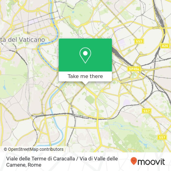 Viale delle Terme di Caracalla / Via di Valle delle Camene map