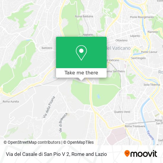 Via del Casale di San Pio V 2 map