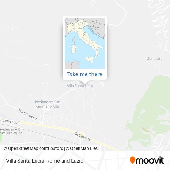 Villa Santa Lucia map