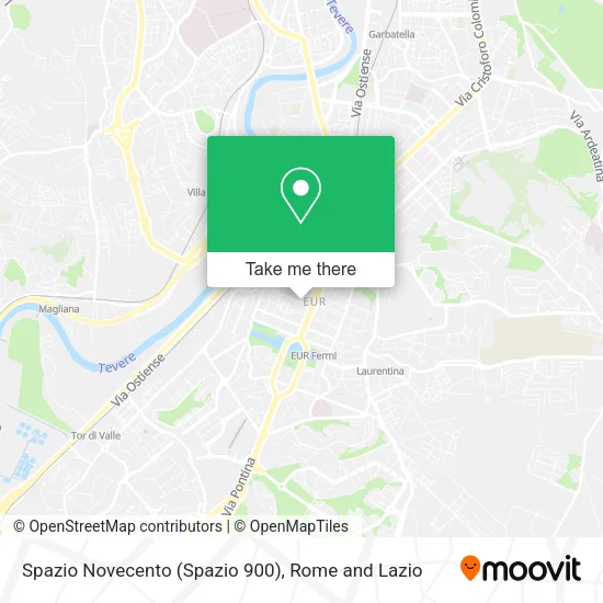 Spazio Novecento (Spazio 900) map
