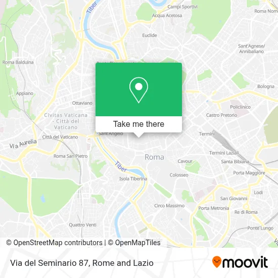 Via del Seminario  87 map