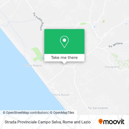 Strada Provinciale Campo Selva map