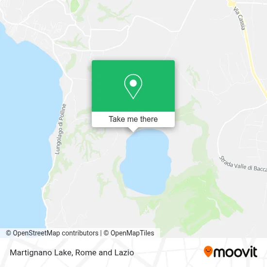 Martignano Lake map