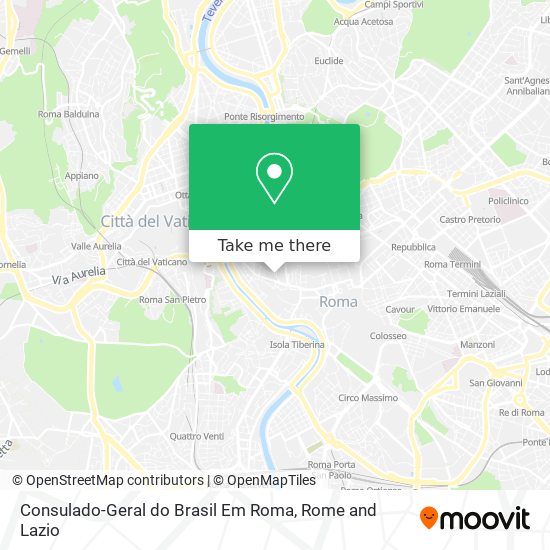 Consulado-Geral do Brasil Em Roma map