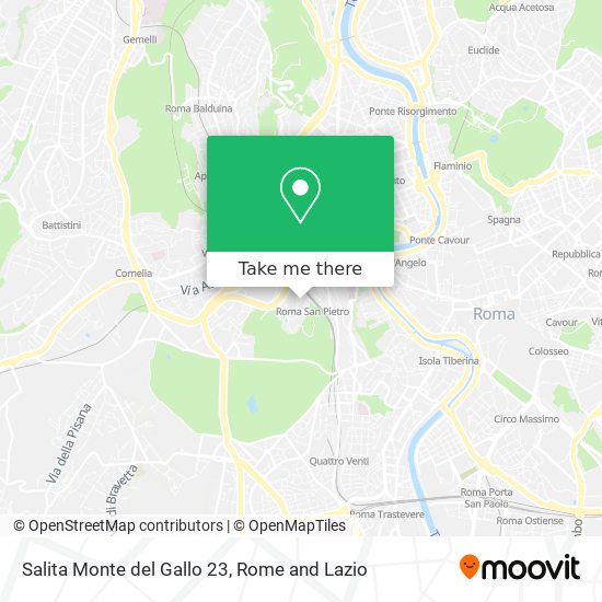 Salita Monte del Gallo 23 map