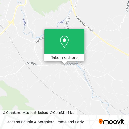Ceccano Scuola Alberghiero map
