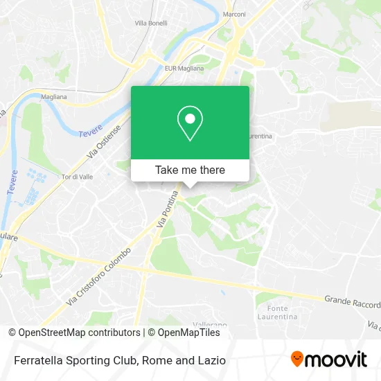 Ferratella Sporting Club map