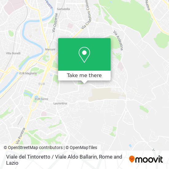 Viale del Tintoretto / Viale Aldo Ballarin map