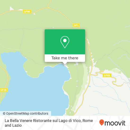 La Bella Venere Ristorante sul Lago di Vico map
