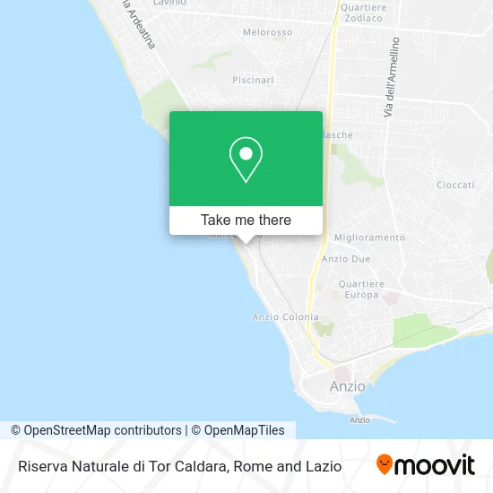 Riserva Naturale di Tor Caldara map