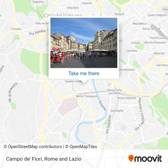 Campo de' Fiori map