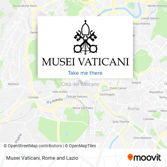Musei Vaticani map