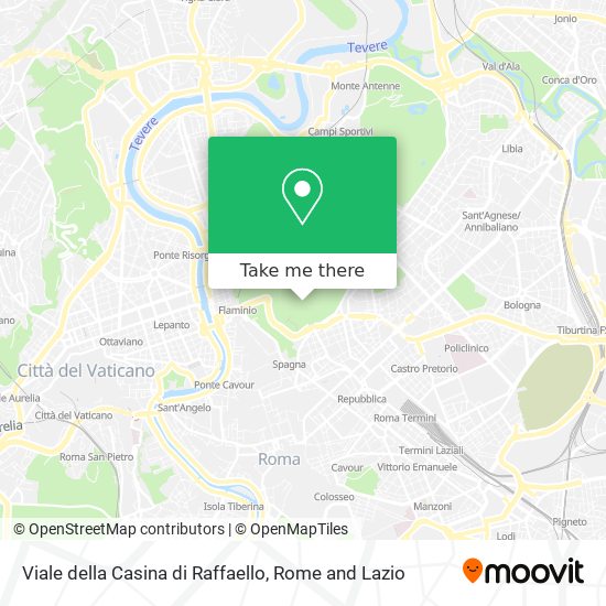 Viale della Casina di Raffaello map
