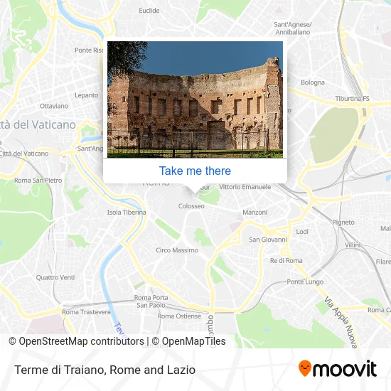 Trajan Thermal Baths map