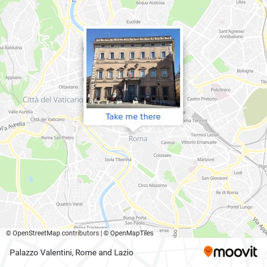 Palazzo Valentini map