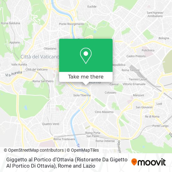 Giggetto al Portico d'Ottavia (Ristorante Da Gigetto Al Portico Di Ottavia) map