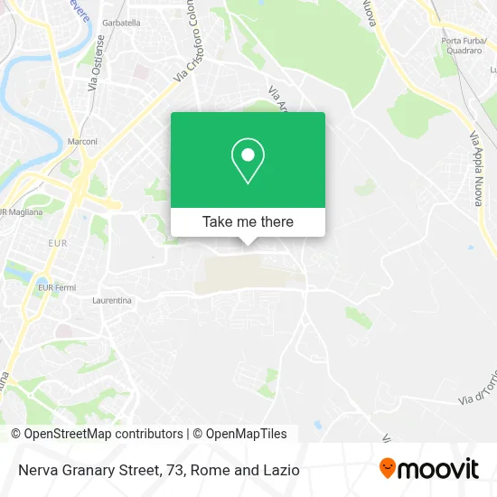 Nerva Granary Street, 73 map